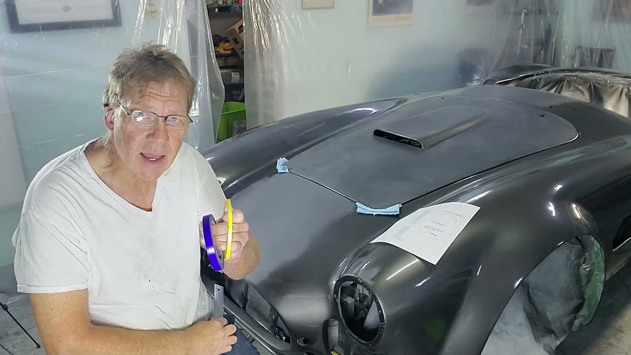 Painting stripes on a Cobra
