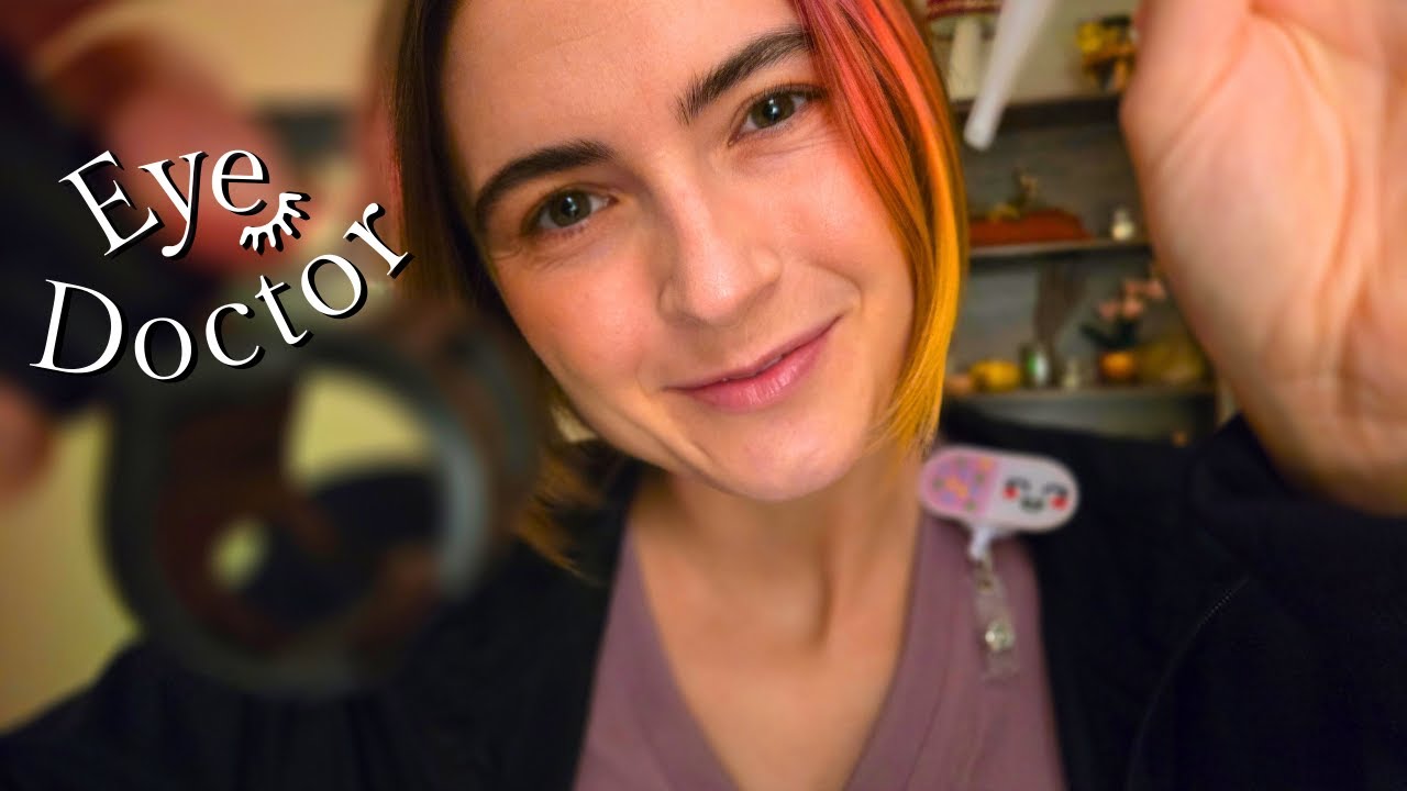 ASMR-окулиста 👁️ Осмотр зрения с покалыванием и успокоением