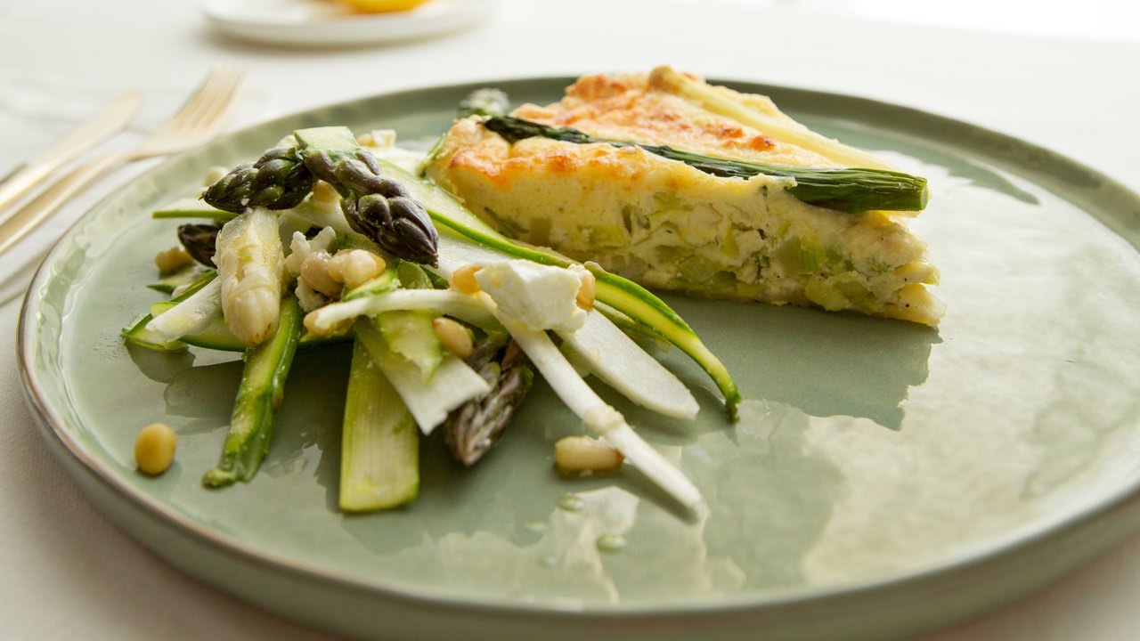 Solo Open Kitchen: Quiche met prei en asperges