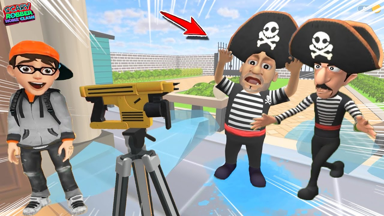 HIRSIZ KUZENLERİ FENA TROLLEDİK 😱 Scary Robber Home Clash 1.20 Save The House