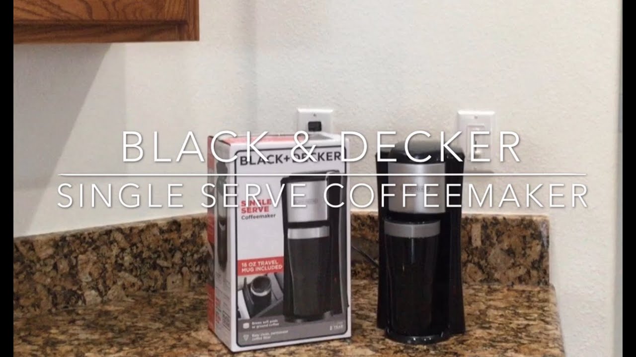 Кофеварка Black & Decker на одну порцию с дорожной кружкой