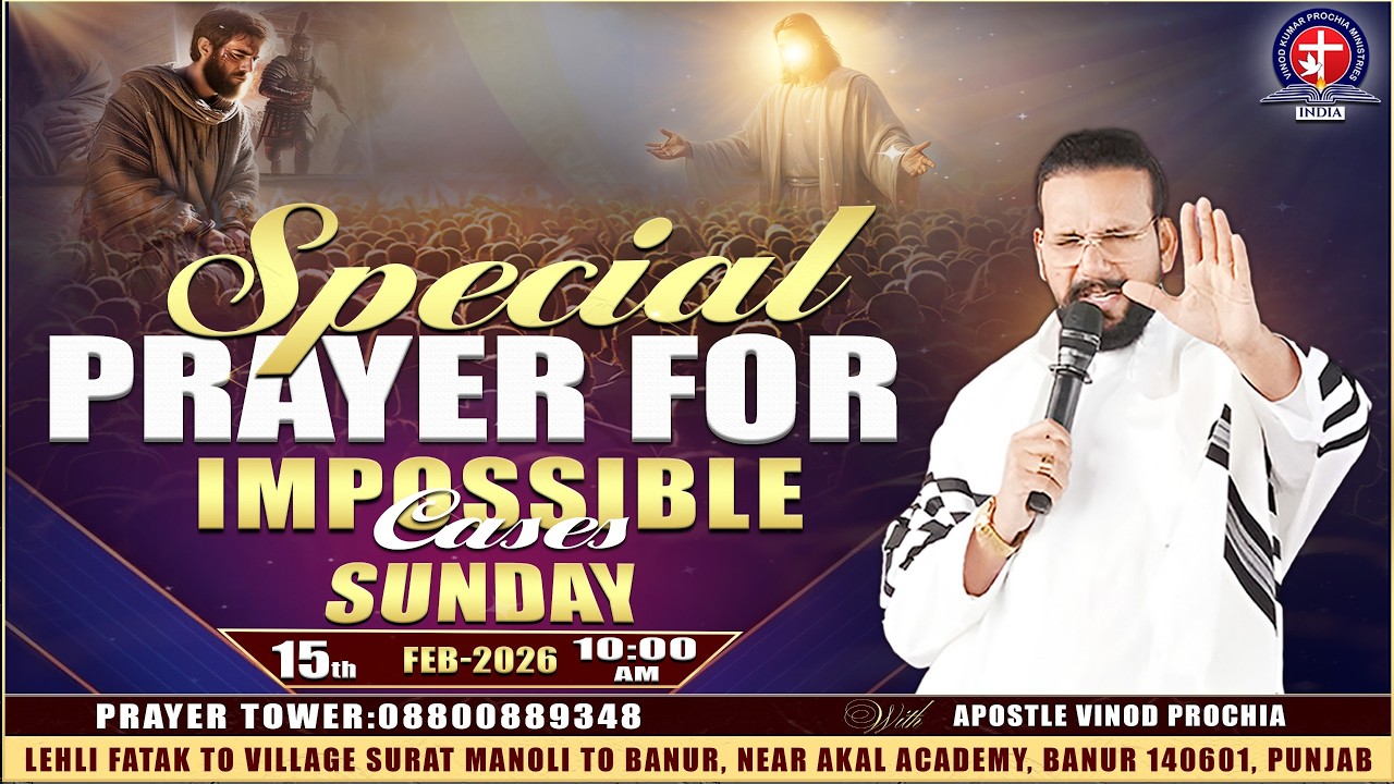 Sunday of Breakthrough – आज बंद दरवाज़े खुलेंगे |  𝐀𝐩𝐨𝐬𝐭𝐥𝐞 𝐕𝐢𝐧𝐨𝐝 𝐏𝐫𝐨𝐜𝐡𝐢𝐚 | 15-02-2026