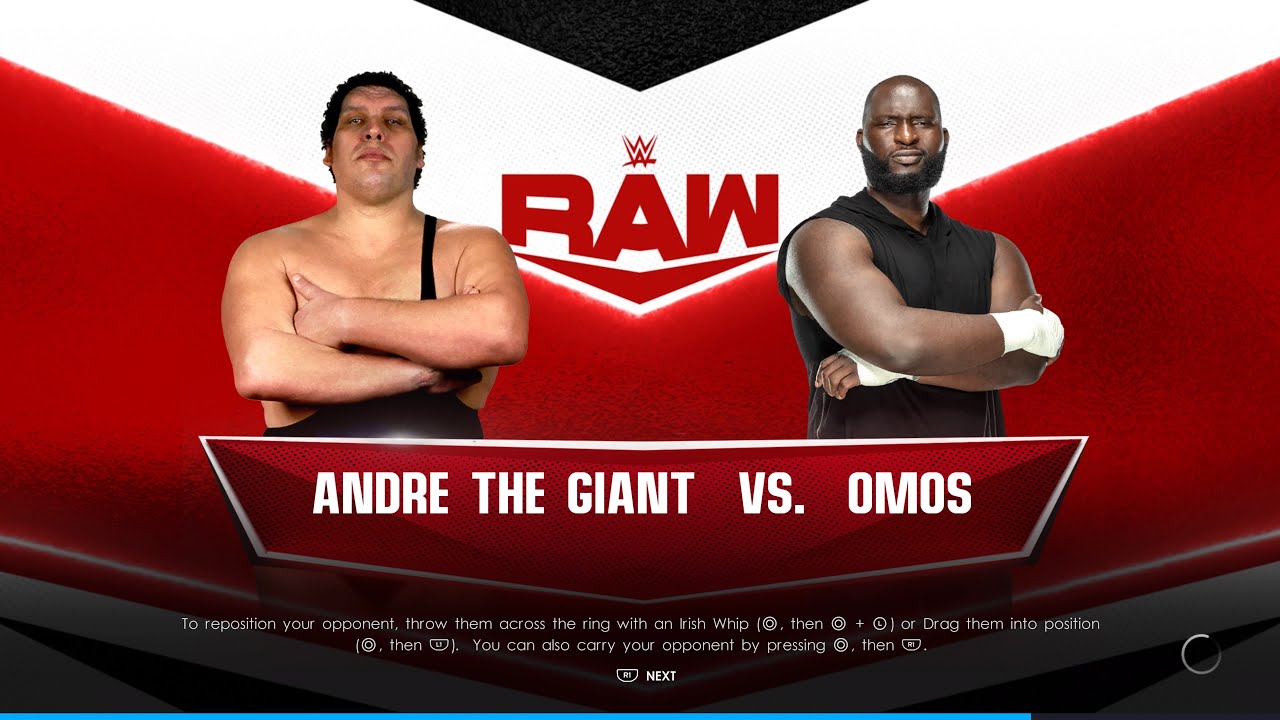 WWE 2K22 Andre The Giant Vs Omos 2 Giants Destroy The Ring