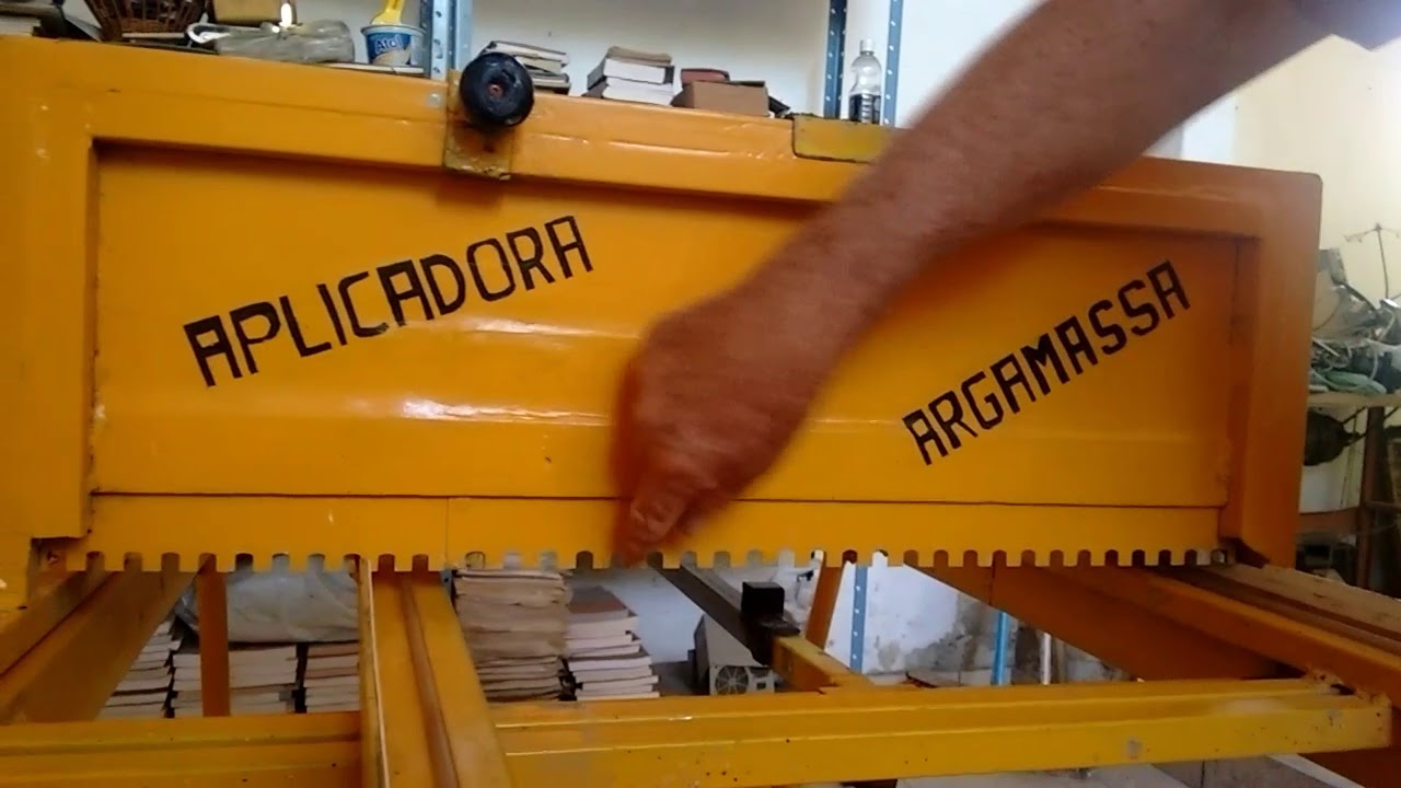 Passo a passo aplicadora de argamassa