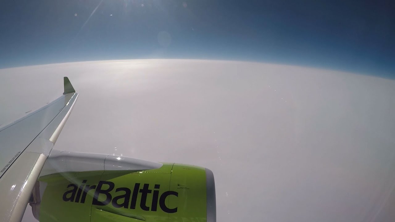 FULL FLIGHT airBaltic Airbus A220 from Riga to Vienna | BT431