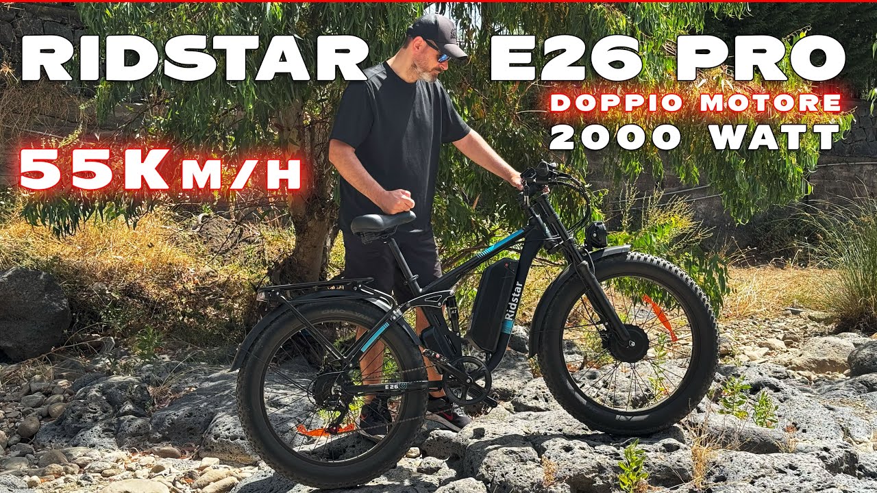 RIDSTAR E26 PRO – La eBike Sportiva che Spacca! Velocità, Stile e Potenza Off-Road