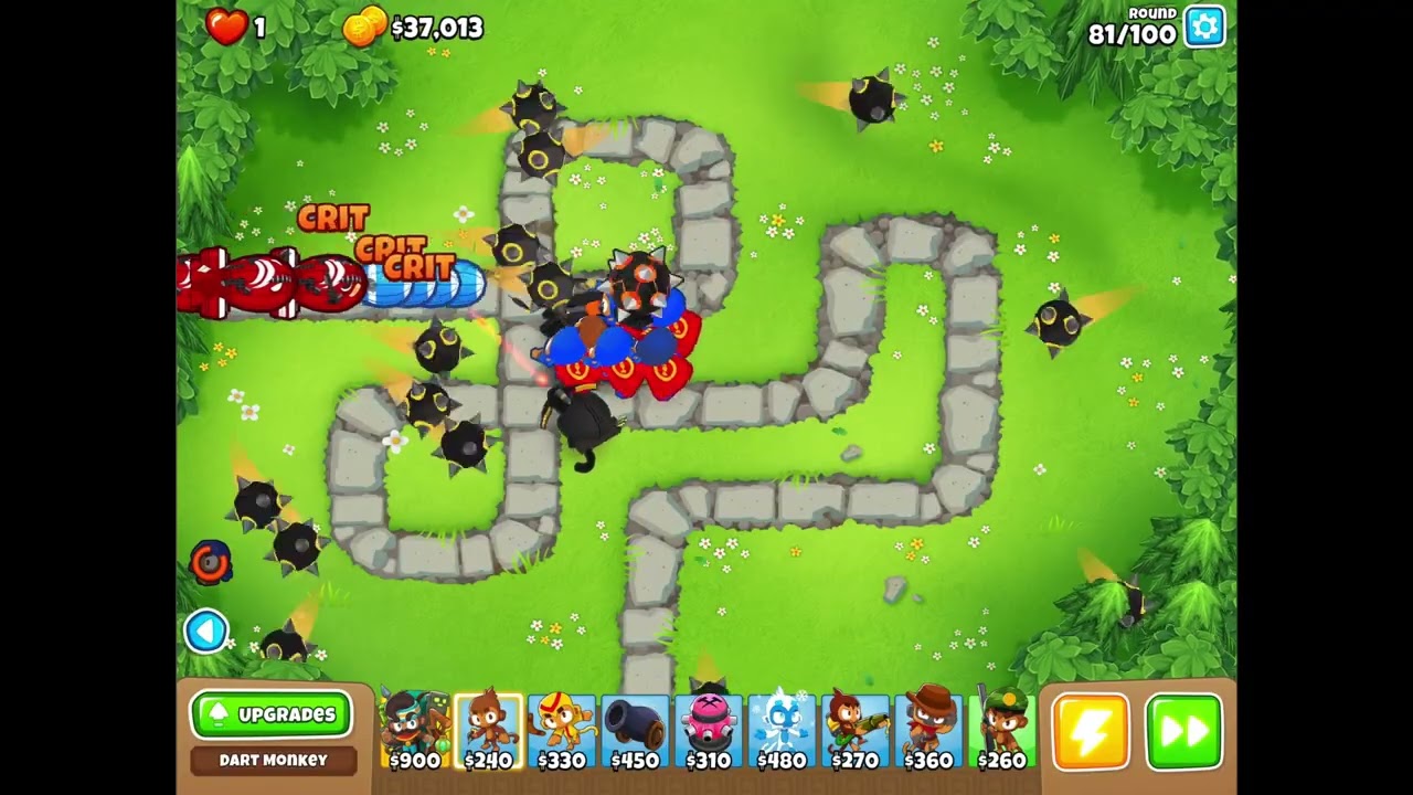 My idiot friend thought i couldnt beat impoppable w only dart monkeys #loser 