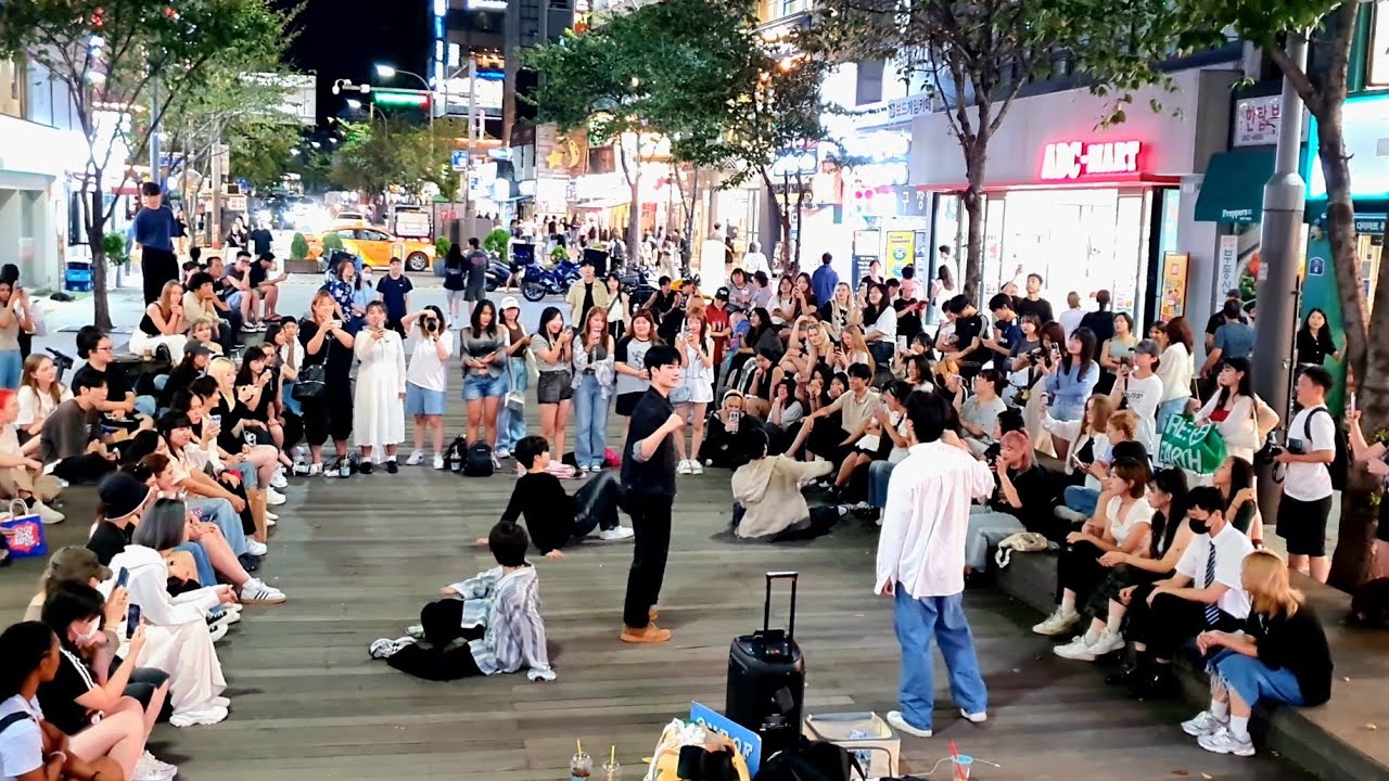 [STREET ARTIST] ONE OF. WITH AUDIENCE. INTERACTIVE SINCHON BUSKING. 240901.