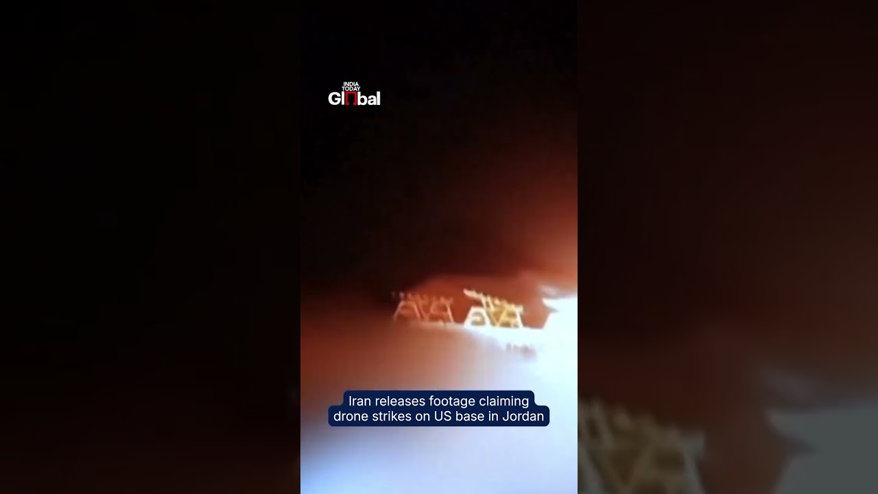 Iran Releases Video Claiming Drone Strike on U.S. Base in Jordan Amid Escalating Conflict | #iran