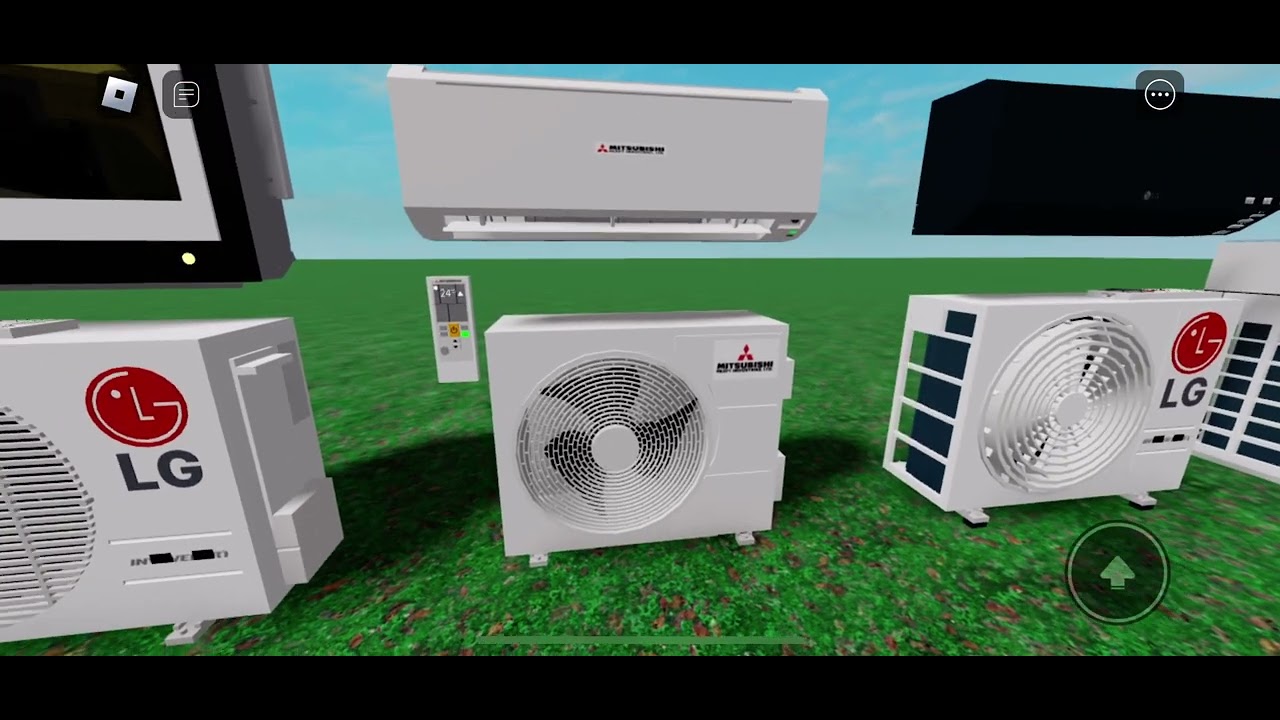 There was a long line of different kinds of air conditioners in Roblox