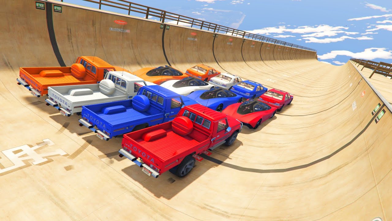 تحدي الأبطال شاص مرسيدس قراند العاب سيارات نزلة قراند 5 | سبايدر مان كفوكفو اصعب منحدر محاكي الحوادث