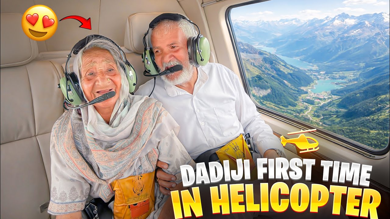 Dadi Ji First Time Helicopter🚁 Ride Dubai 😍