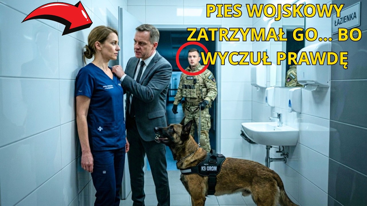 Dyrektor osaczył pielęgniarkę w łazience  Nie przewidział reakcji psa z GROM u