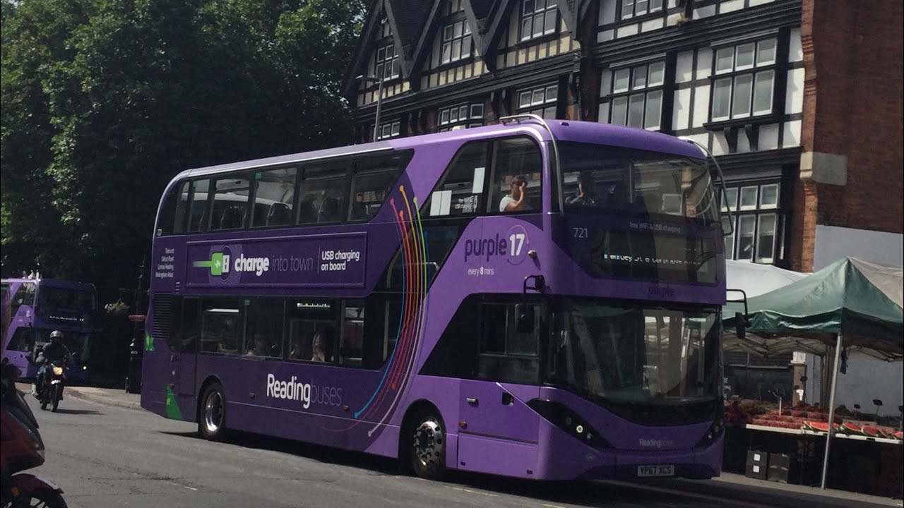 *Rare On Route 5* Reading Buses Enviro400City 721 (YP67 XCS) On Route 5 To Northumberland Avenue