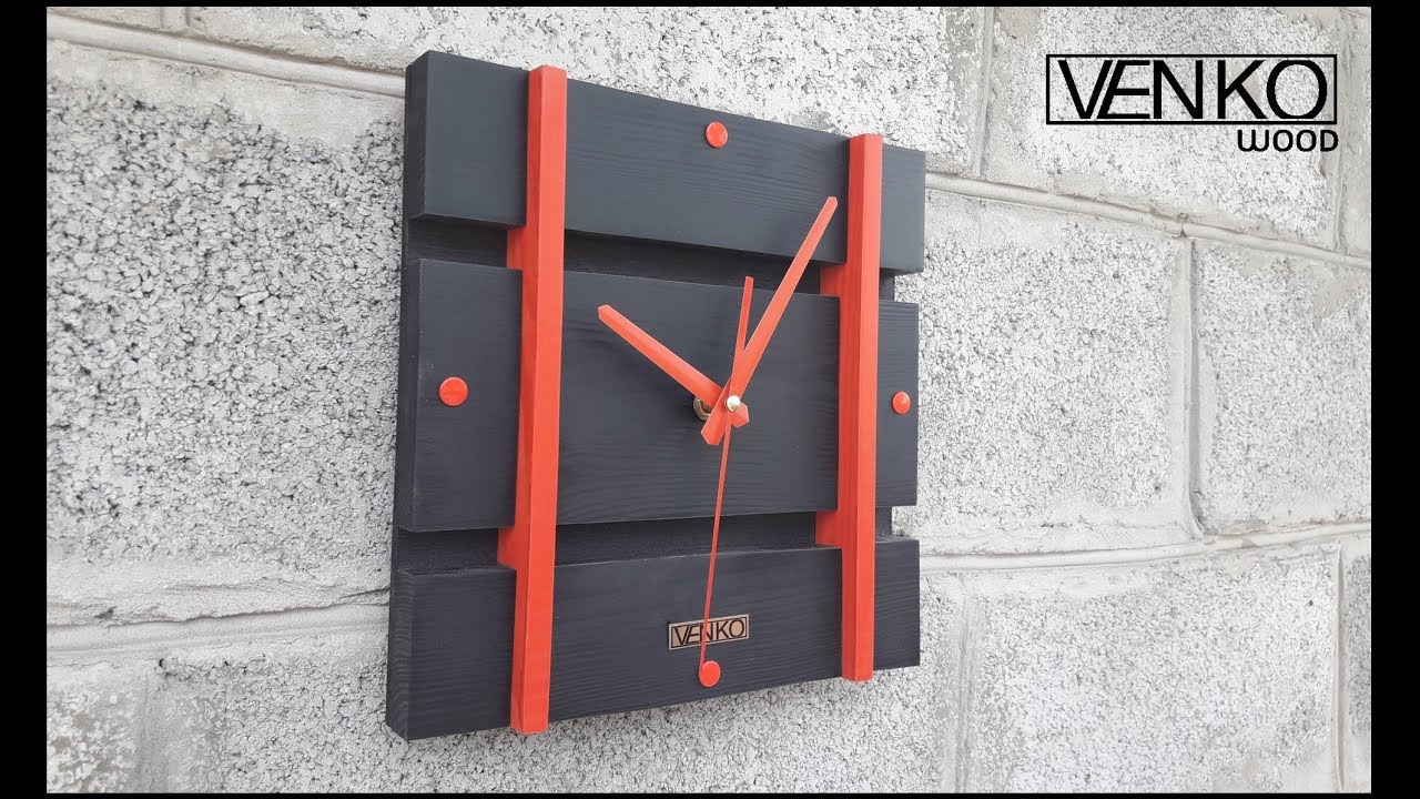 Original wooden clock | Оригинальные деревянные часы