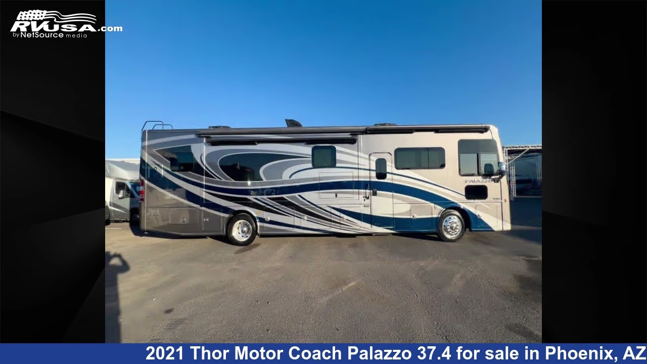 Phenomenal 2021 Thor Motor Coach Palazzo Class A RV For Sale in Phoenix, AZ | RVUSA.com