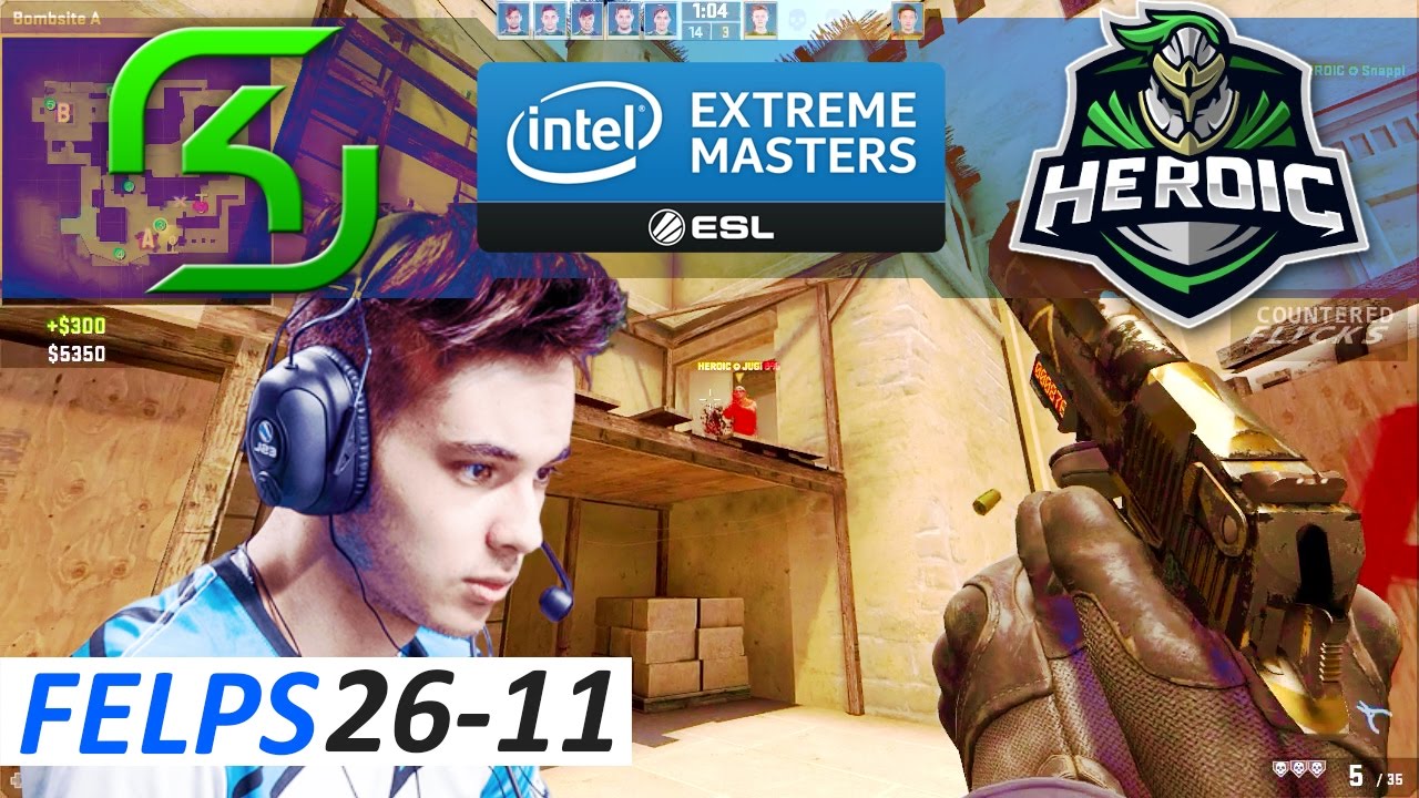 felps POV 26-11 CS:GO - SK vs Heroic [Mirage] IEM Katowice 2017