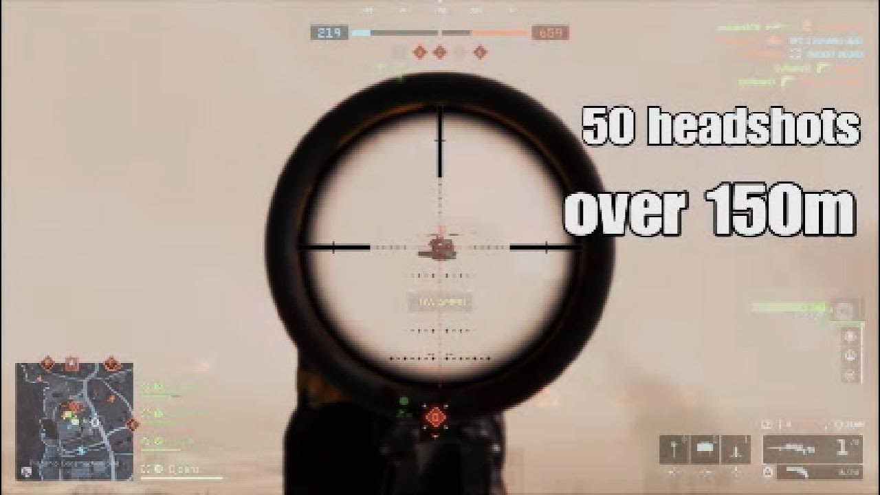 Get 50 headshots over 150m as Recon - Recon 2 Class Challenge - Battlefield 6