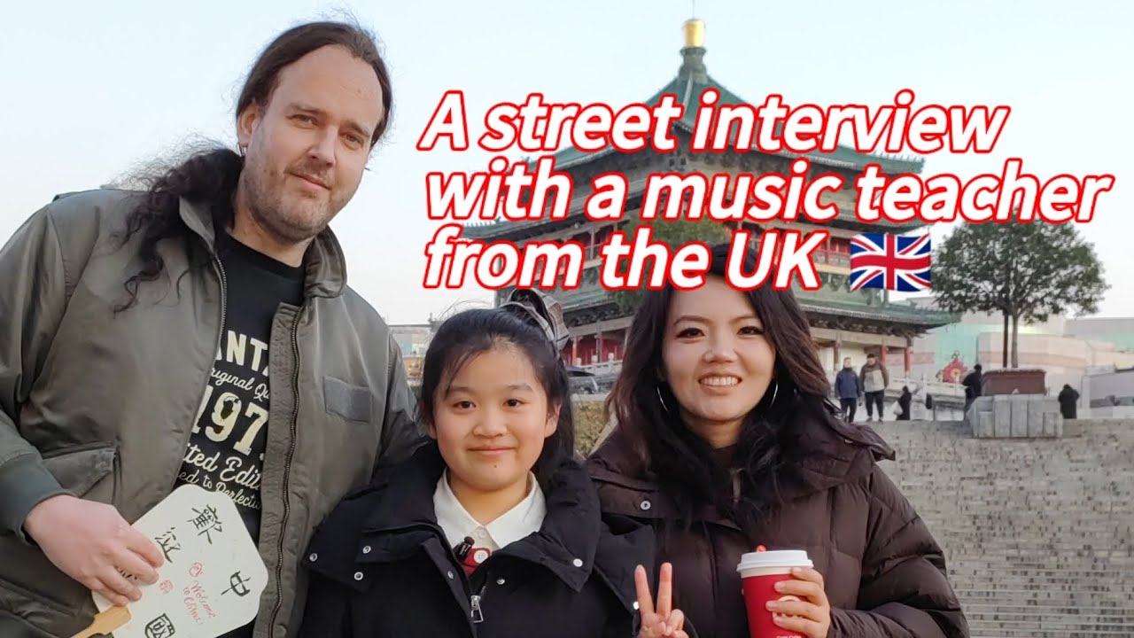 A street interview with a music teacher from the UK 