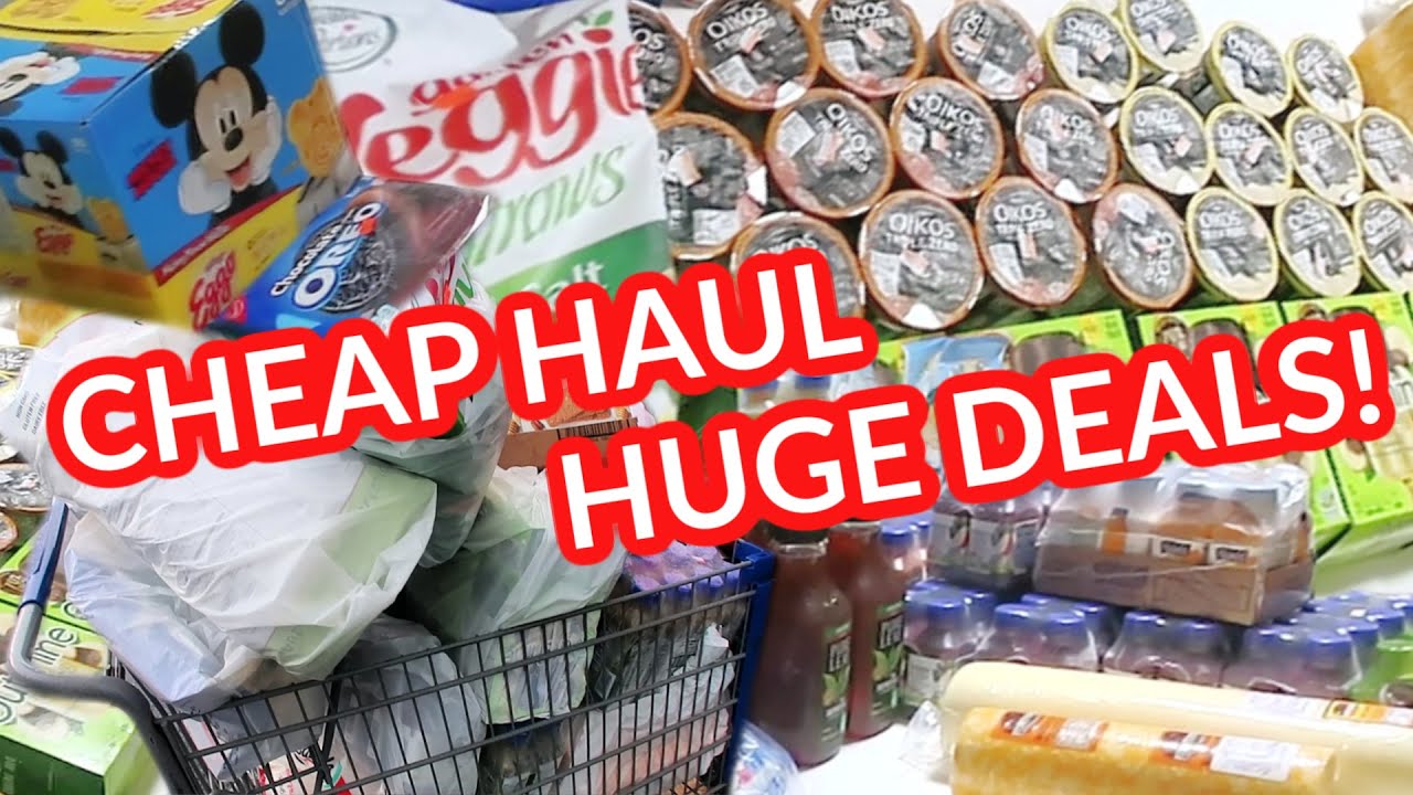 HUGE FAMILY GROCERY HAUL for LARGE Family EMERGENCY Food STORAGE + Cheap Deals!!
