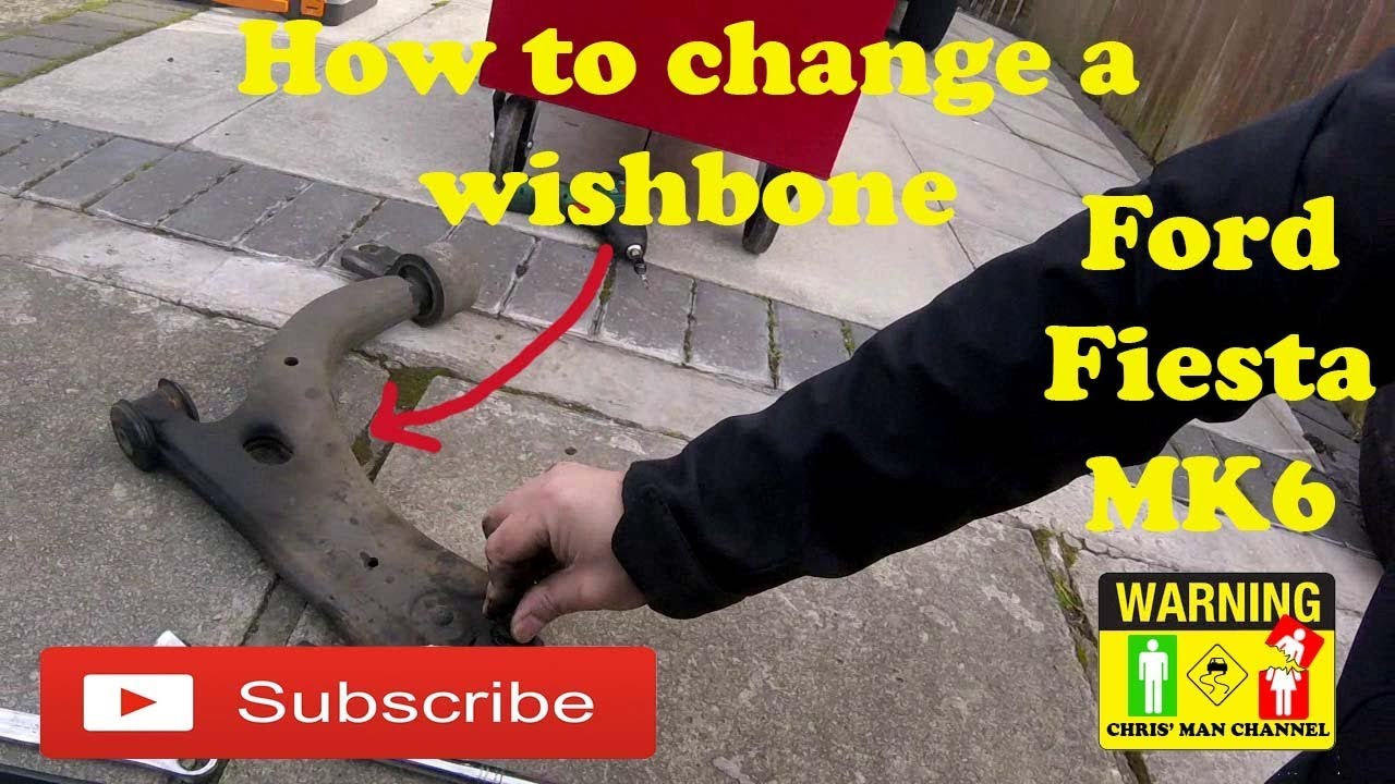 How to change a ford fiesta mk6 wishbone (lower control arm)