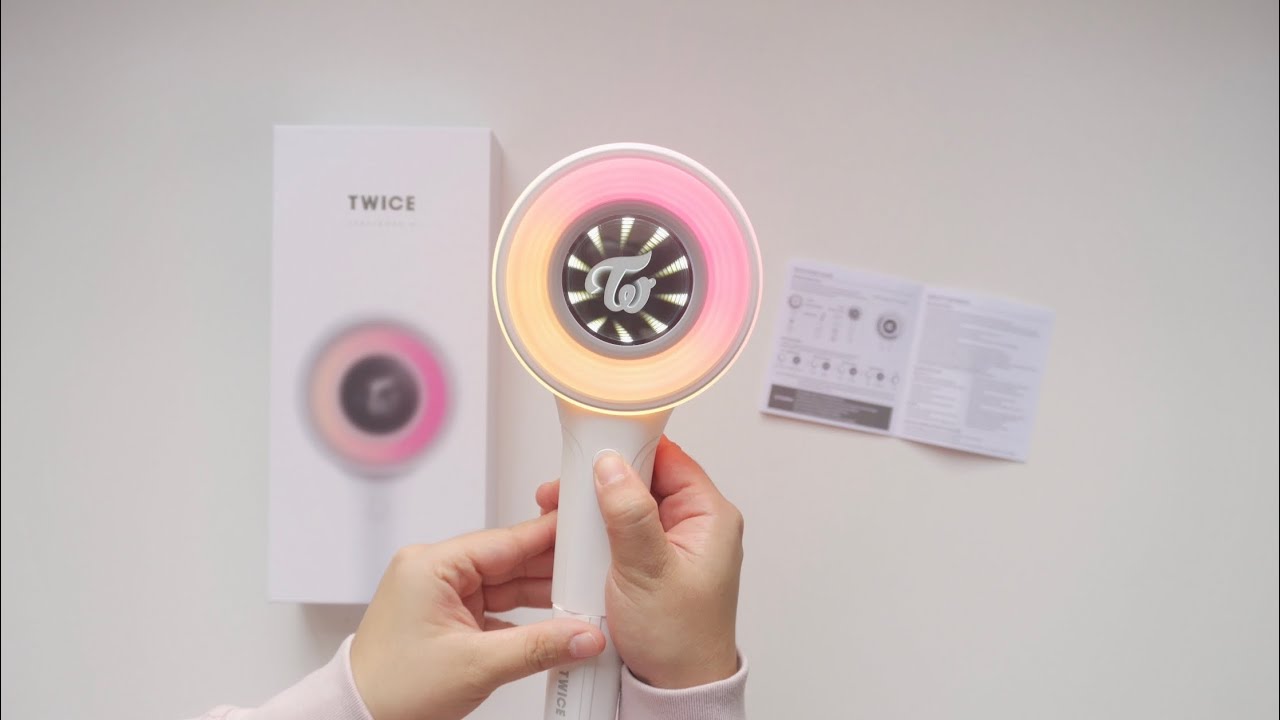⤷ unboxing twice lightstick candy bong infinity with withmuu pre order benefits 🍭♡✧