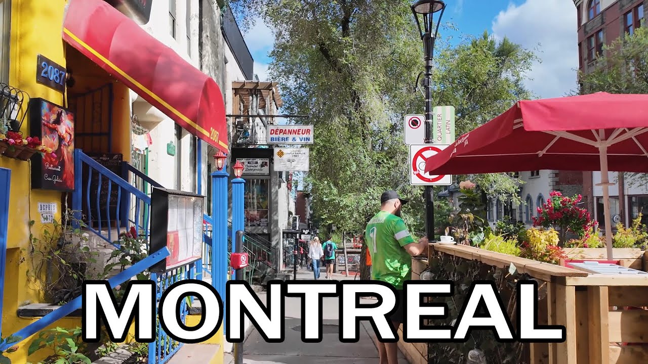 Montreal Walk from Plateau to Downtown - August 2025