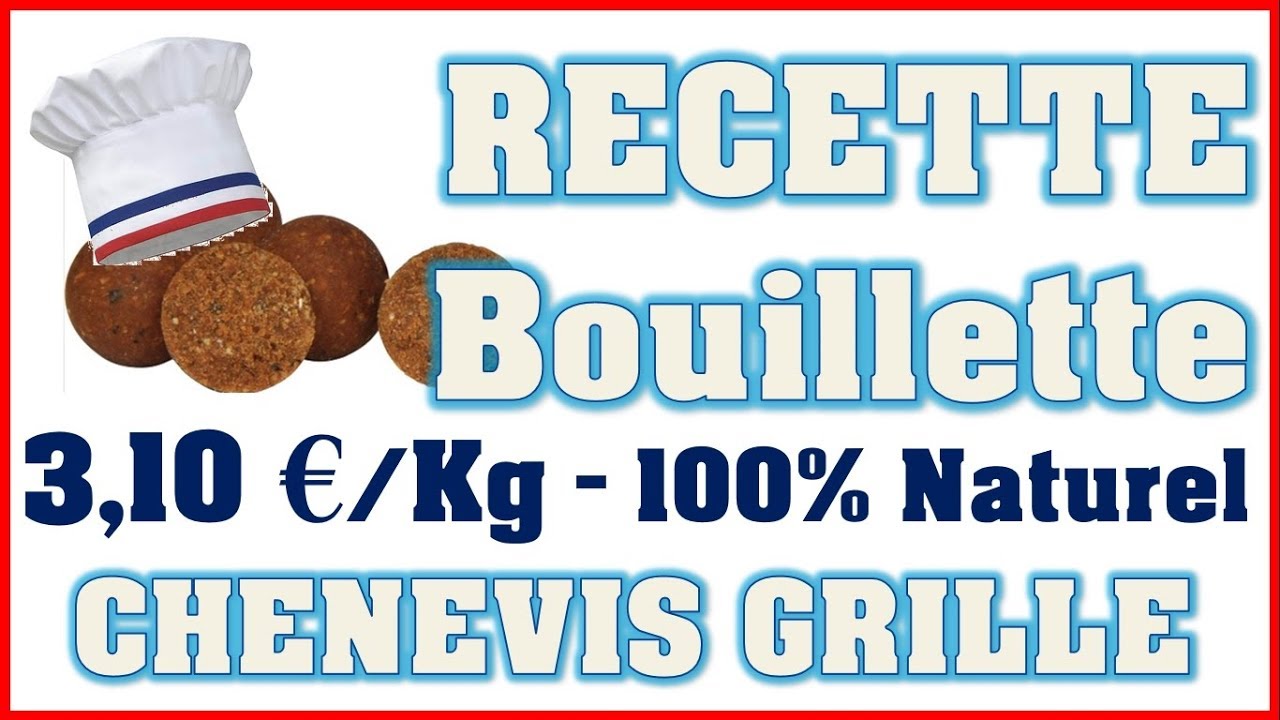 Carpe : fabrication bouillette chènevis grillé - 100 % naturel