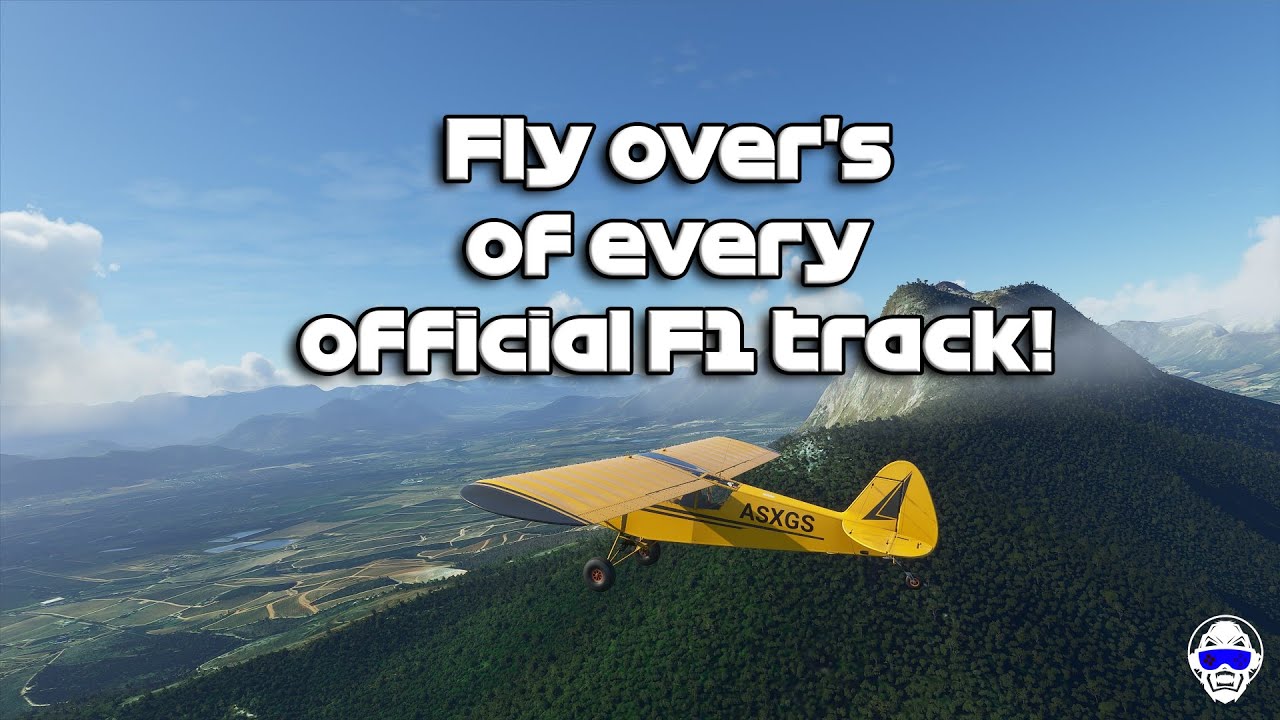 Flying over every official Formula One track in Microsoft Flight Simulator!