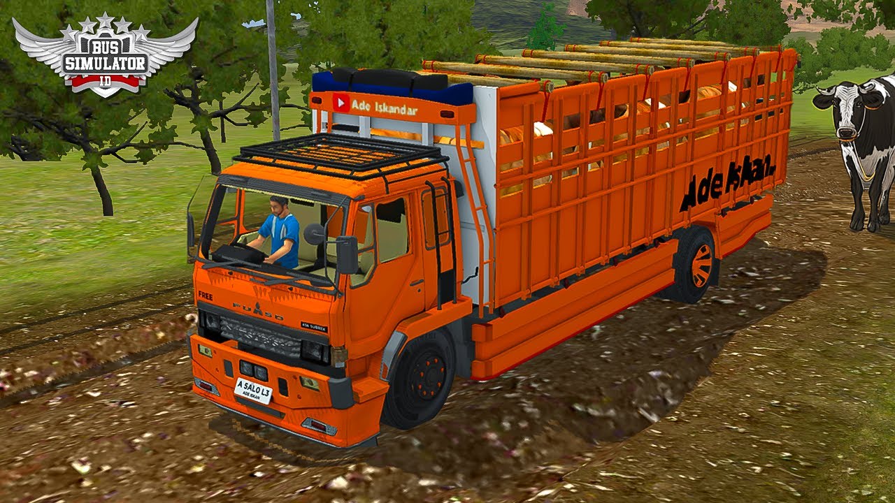 Kamyona Kurbanlık Yükleyip Çamurlu Yollara Girdim !!! Bus Simulator Indonesia