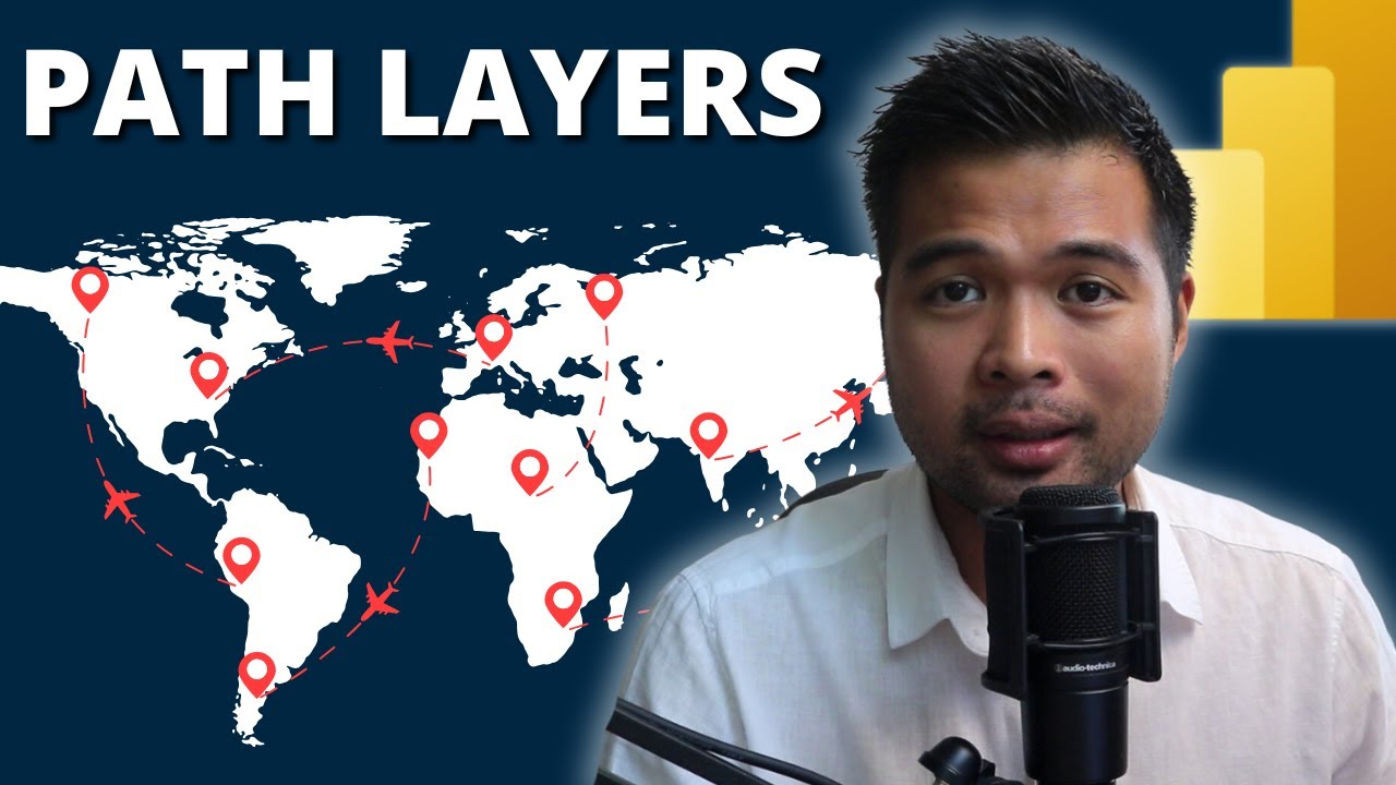 How to use PATH LAYERS for AZURE MAPS in Power BI // Beginners Guide to Power BI