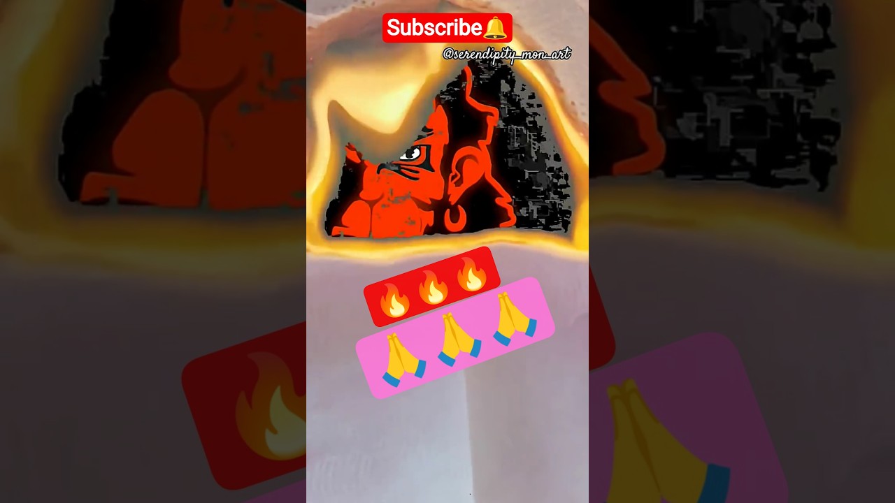 Paper burning Hanuman ji Transition 