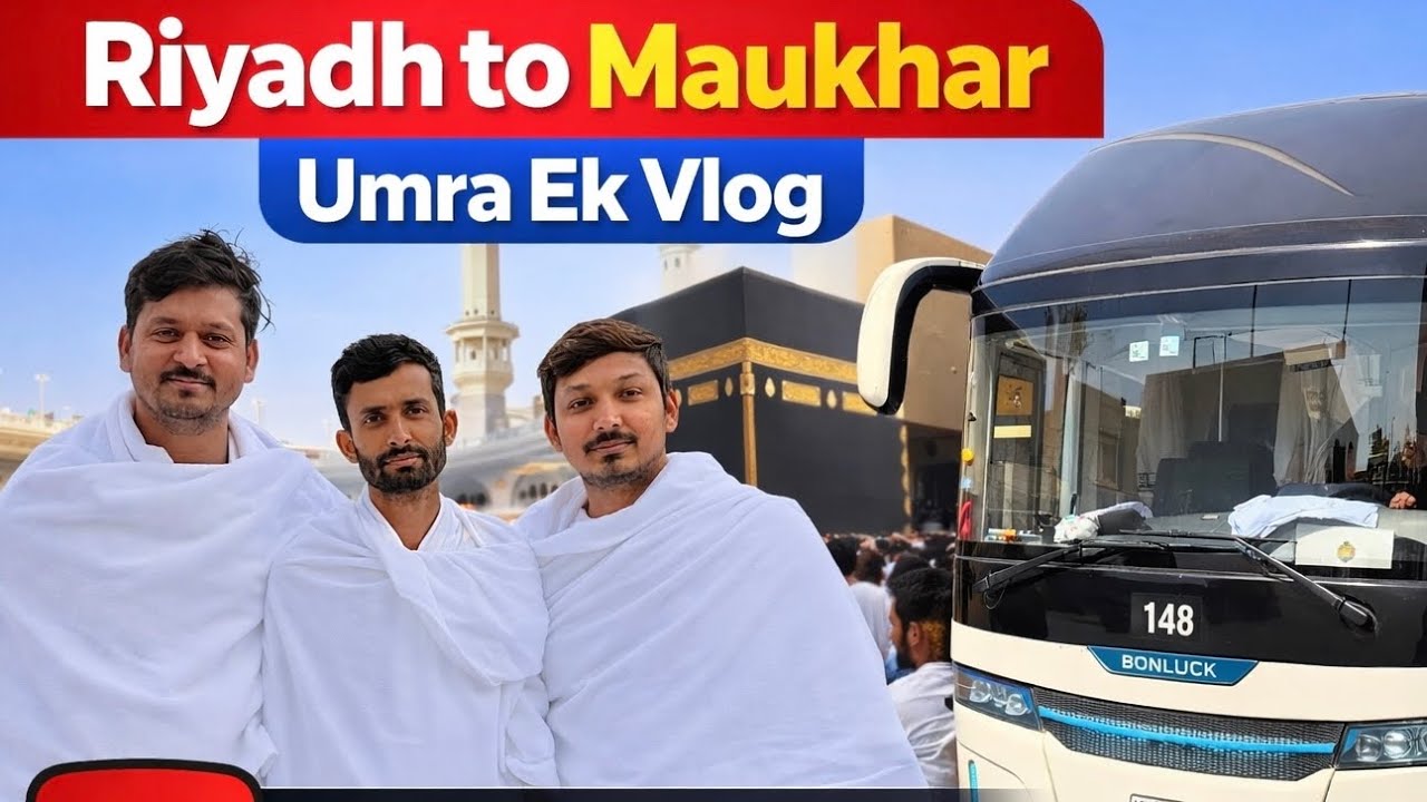 Umrah by Bus from Riyadh to Makkah | Complete Journey Vlog 🚌🕋 | Full Experience in Saudi Arabia 