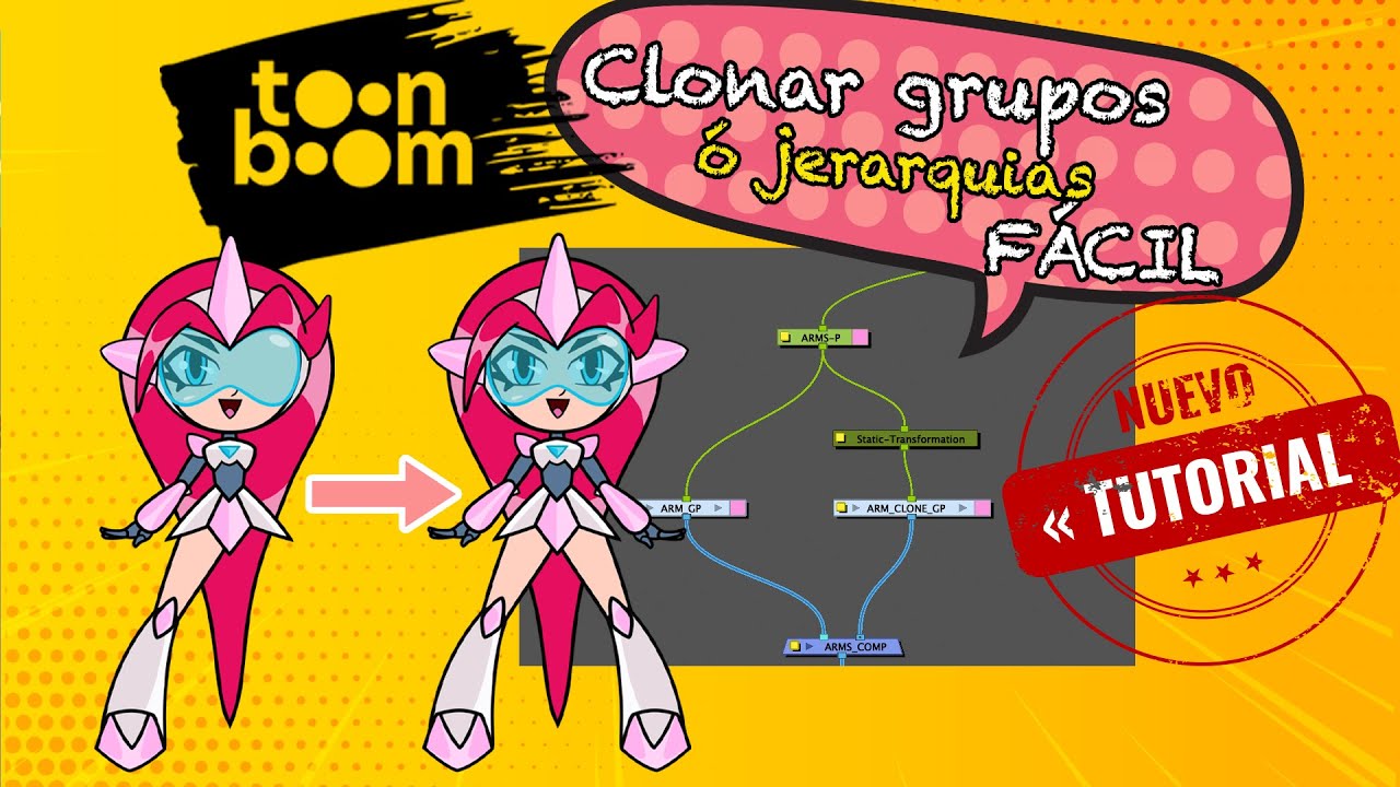 🎬 ¿Clonar grupos o jerarquías en Toon Boom y evitar el caos en la Node View?