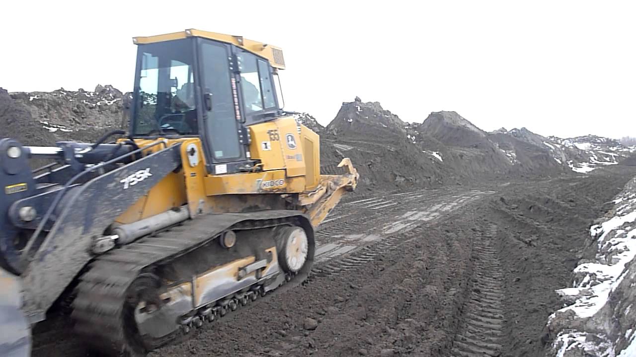 Deere 755K Track Loader Strikes Camera