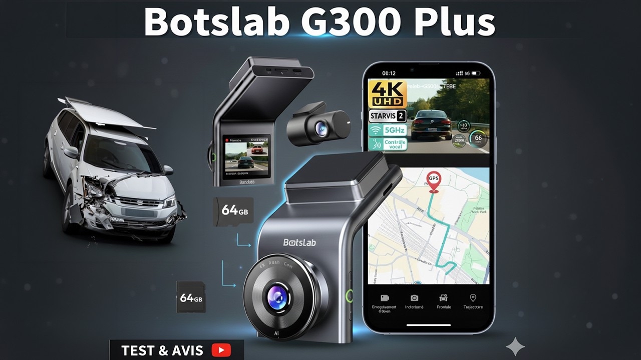 Dashcam Botslab G300H Plus - Ca vaut quoi ? Test Complet