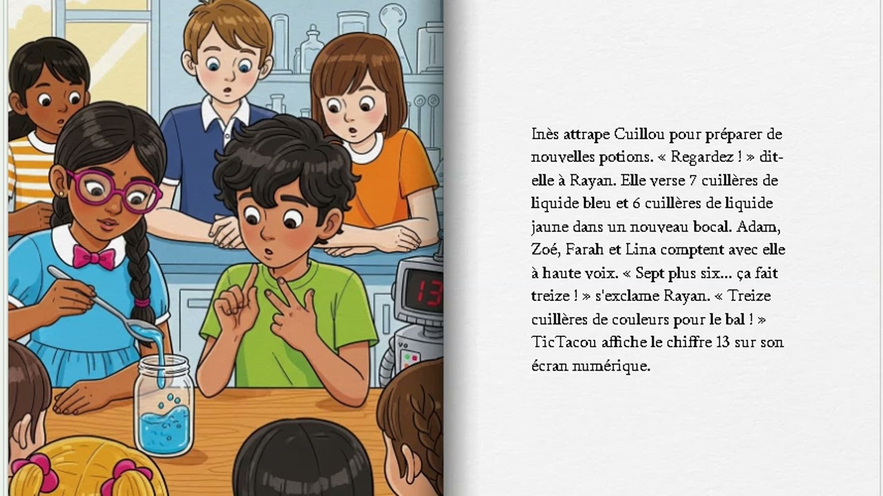 Le Bal des Deux Liquides French histoire pour enfants amusement scientifique pour les enfants