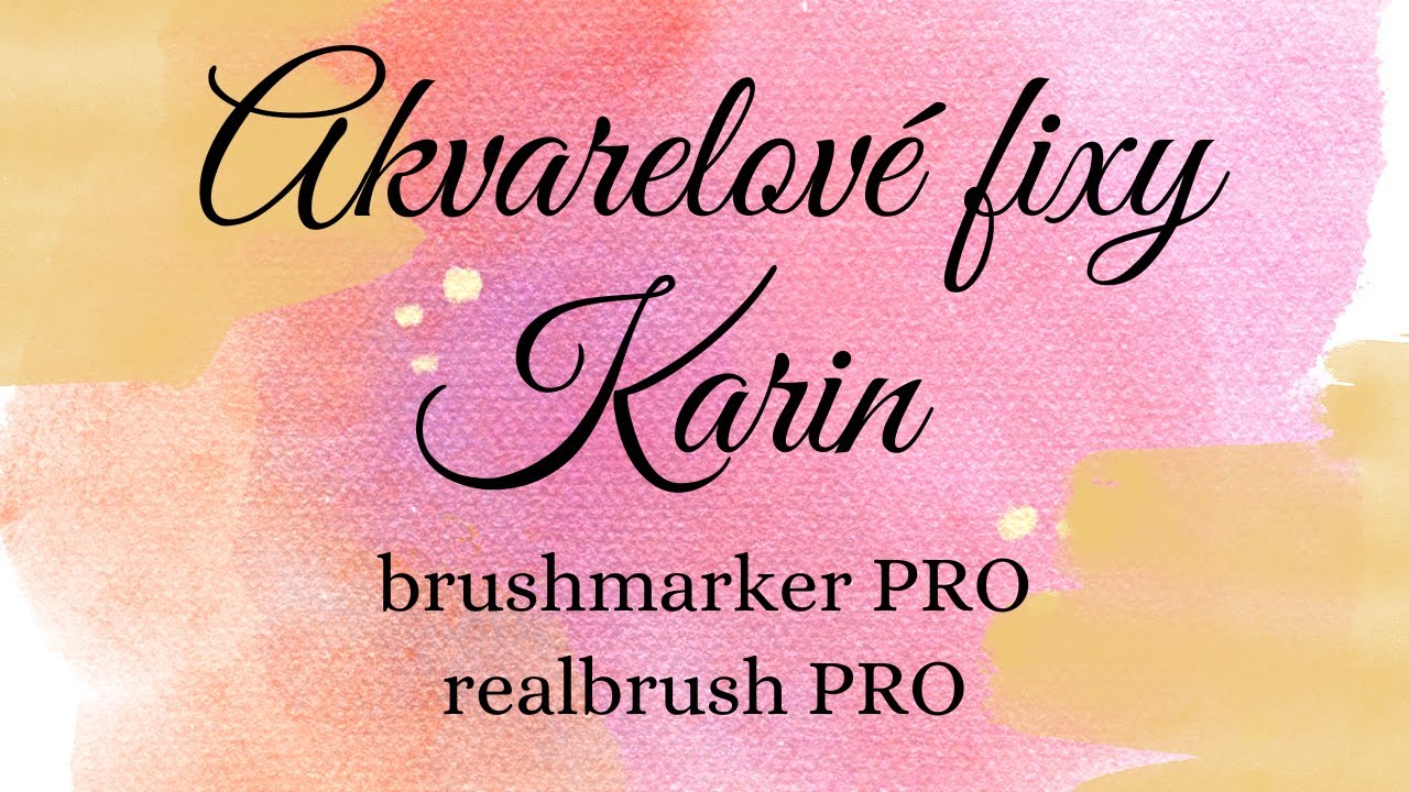 KARIN realbrush PRO a brushmarker PRO