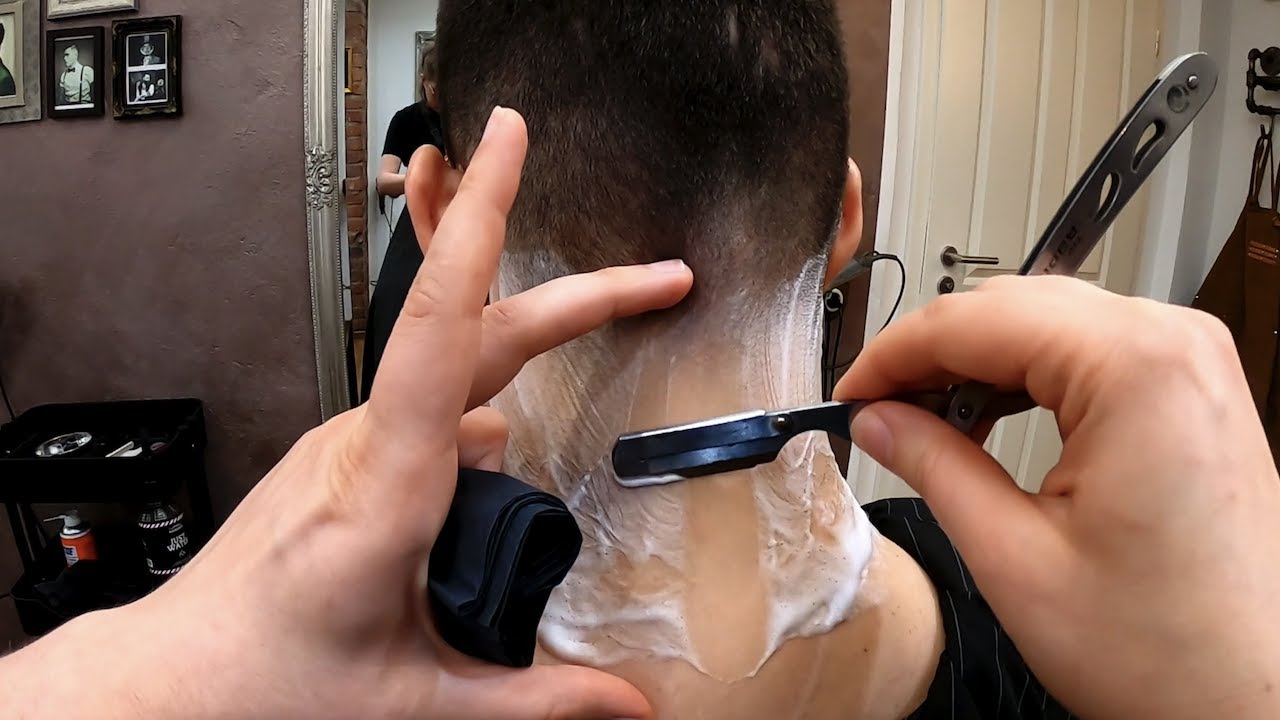 Crew Cut And A Neck Shave, No Talking. No Hairdryer.