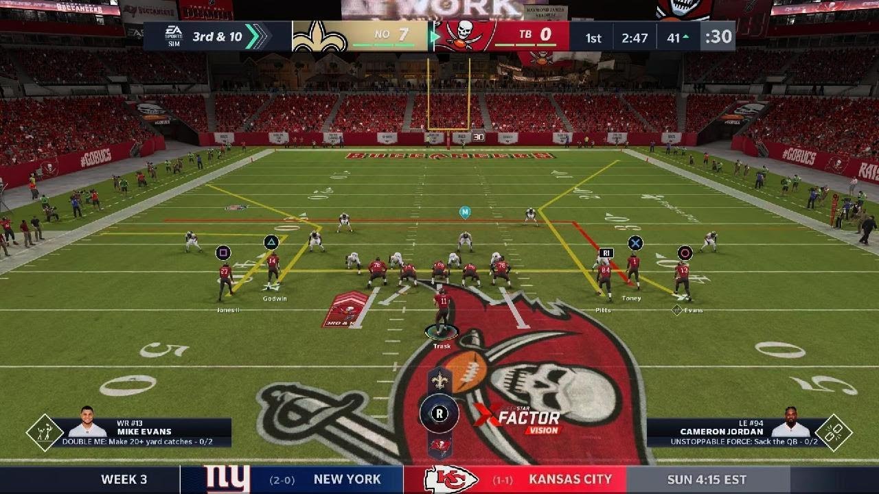 Kyle Trask to Kyle Pitts Madden 21