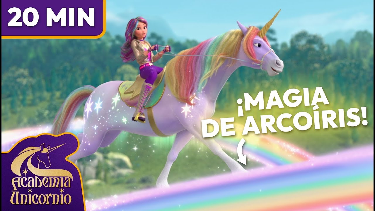 La MEJOR Magia de Luz de Unicornio 🦄🌈 en Academia Unicornio | Dibujos Animados para Ni&ntilde;os