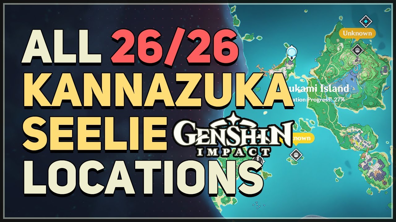 All 26 Kannazuka Seelie Locations Genshin Impact