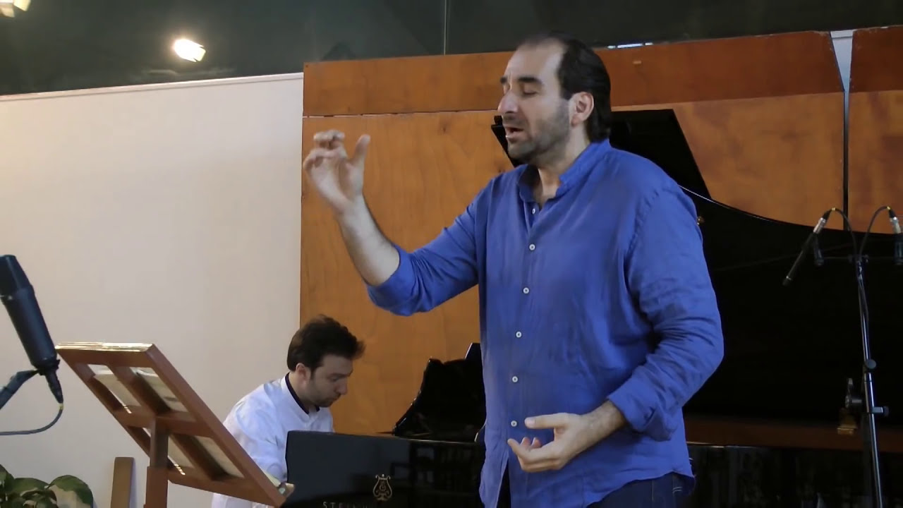 Dimitris Tiliakos and Vassilis Varvaresos working on Schubert's WINTERREISE