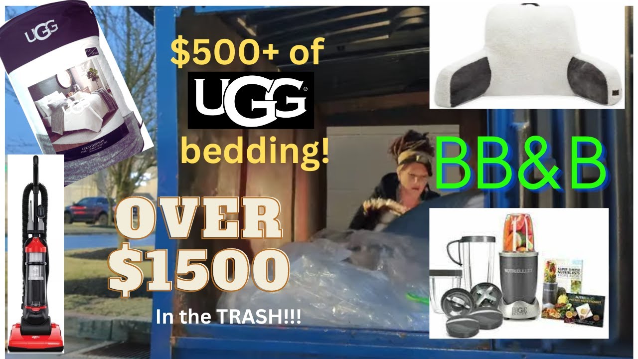 $1500 from a DUMPSTER! DIVE UNBELIEVABLE  Bed Bath&Beyond!!!! @vero.venturing