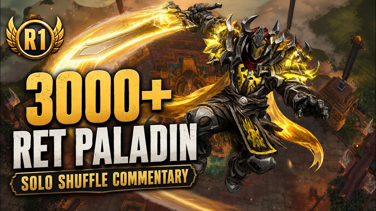 R1 Ret Paladin PvP - Solo Shuffle Commentary - BLASTING TO THE TOP - WoW 12.0.7 Midnight
