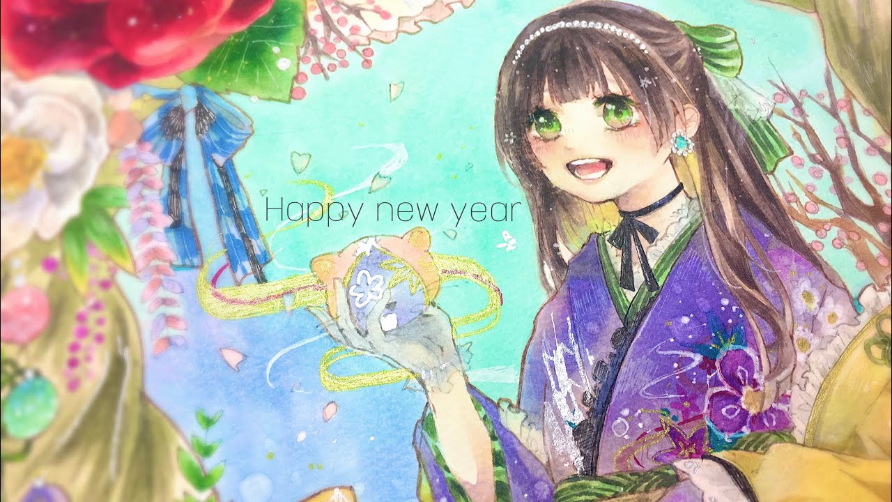 【2020】お正月イラスト描いてみた/copic drawing 【コピック】