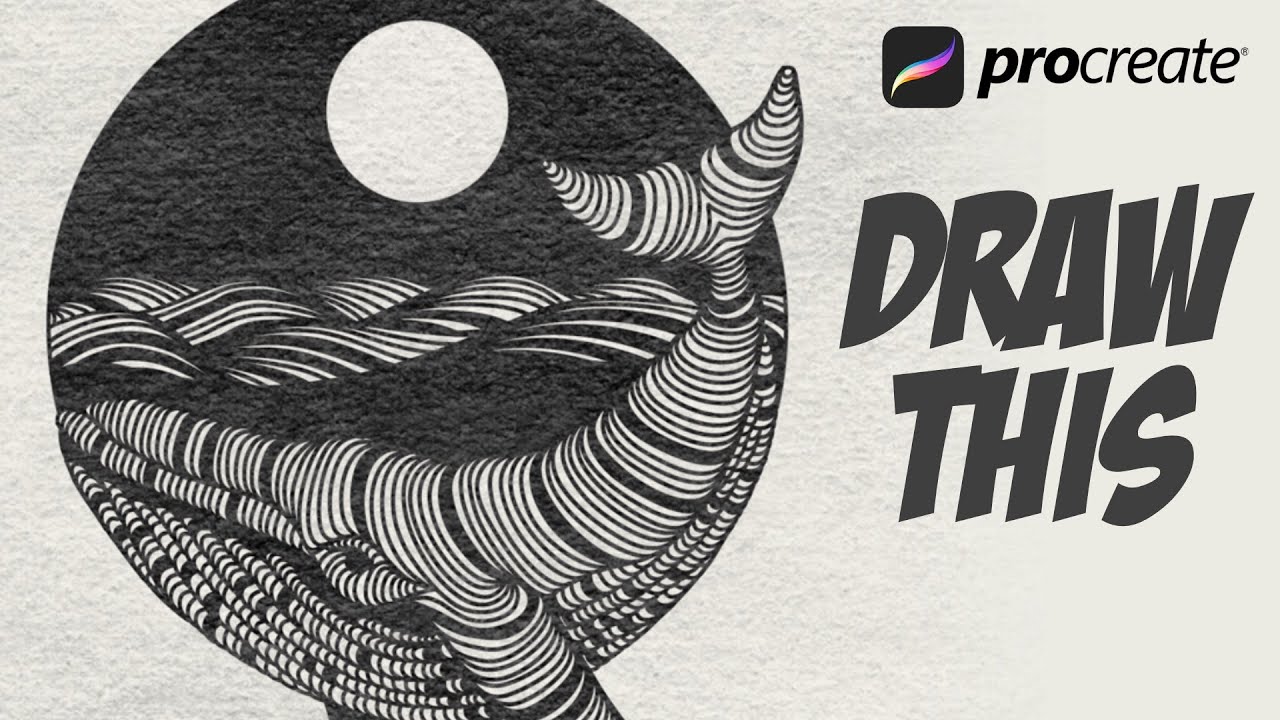 Whale Design - Procreate tutorial 118