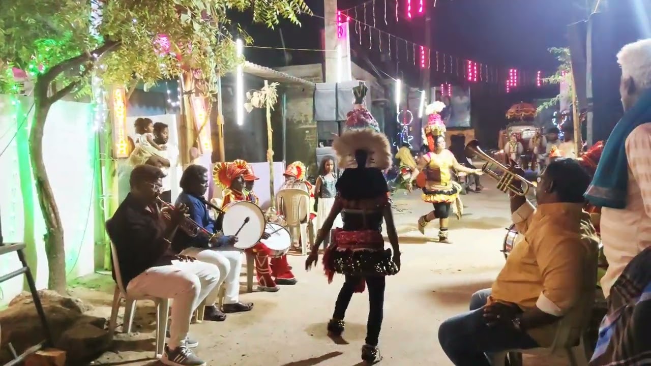 A. S. Royal Band ( tamil wedding ) karagattam dance performance 