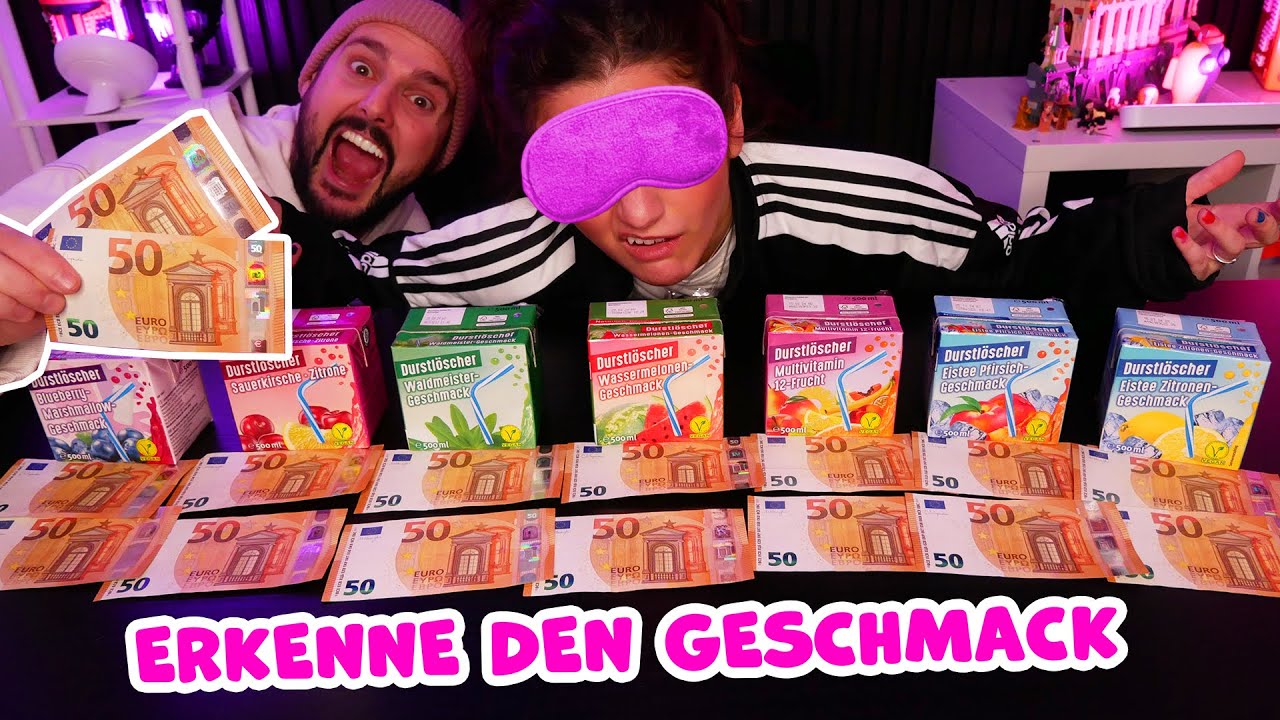 ERKENNE DEN DURSTLÖSCHER & GEWINNE 500€! Blind Challenge mit Kaan & Dania!