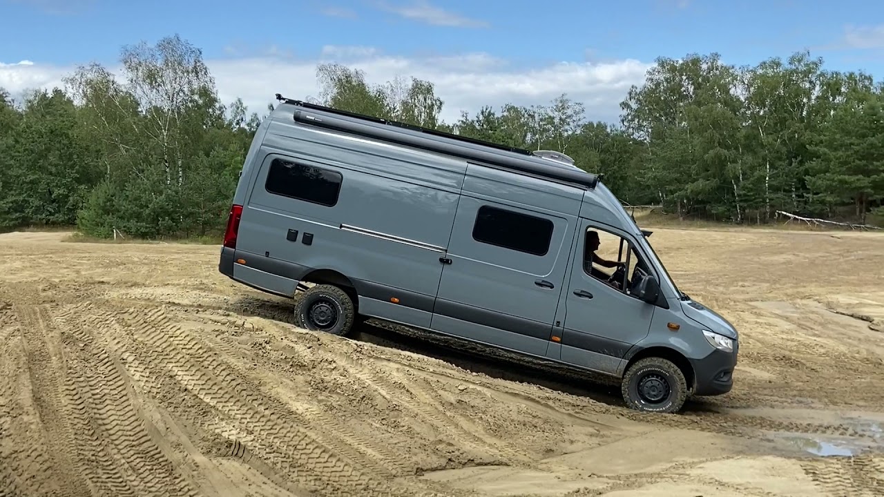 Mercedes Sprinter 4x4 OFFROAD ON AN OLD GERMAN ARMY BASE - Fursten Forest